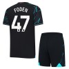 Camisola + Calções Manchester City Foden 47 Criança Equipamento 3ª 23/24